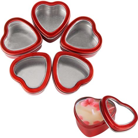 boîtes à bougies, boîtes à bougies, bougeoir, verres à bougies, verres à bougies ronds, couvercle à vis, boîtes métalliques pour bougies, bricolage, loisirs créatifs, bijoux, cosmétiques, faire soi-mê (1/5)