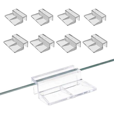 Supports pour aquarium, lot de 8 pièces, supports pour couvercle, supports transparents pour aquarium, supports en acrylique de 6 mm (1/5)