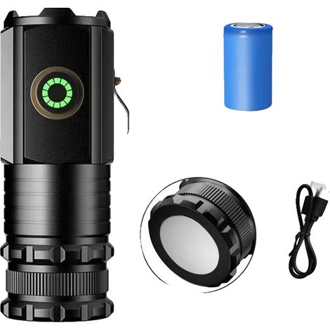 Linterna, LED potente, diseño impermeable, A (1/2)