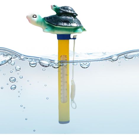 Thermomètre pour piscine  Thermomètre flottant pour eau  Outil facile à lire à réponse rapide avec cordon pour bassins à remous bassins et (1/5)