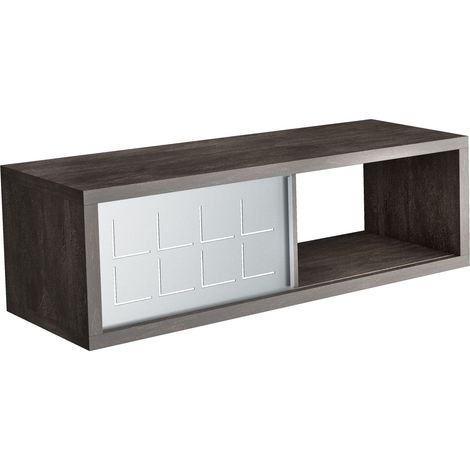 Tablette Rectangulaire 60X20 Cm Ardoise Avec Portes En Fer