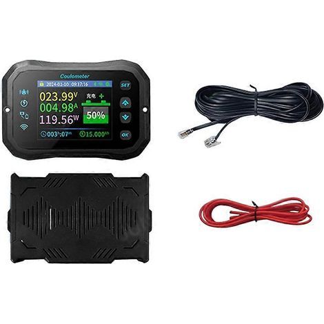 Capteur auto WiFi Coulomb Meter – Power Volt – Ammeter pour Lithium & Lead Acid Batteries RV Battery Capacity Indicator & Monitor KM160F (1/4)