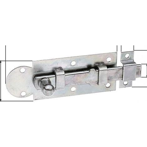 Loquet de fenêtre Alberts galvanisé 80×30 mm avec pince