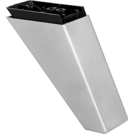Q&Q pata plástico naty 85x44 h120 acabado gris , La plata de plástico para sofá Naty es una pata de sofá o mueble de alta calidad de 120 mm de altura, fabric (1/2)