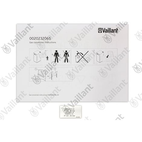 VAILLANT Umstellsatz, E/H/Lw/S - P/LPG VKK 186/5 R1 u.w. Vaillant-Nr. , 0020232065 (1/2)