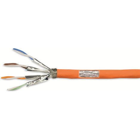 LOGILINK CAT.7 Netzwerkkabel CPV0058, Installation, AWG23, orange, 25 m