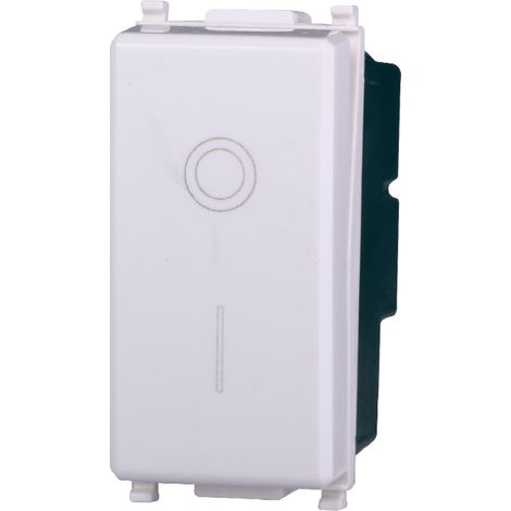 Interruttore bipolare 2P 16A compatibile Vimar Plana colore bianco Ettroit EV0402 (1/3)
