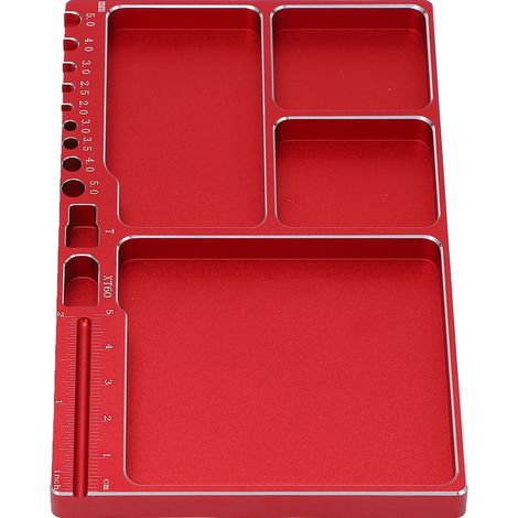 Plateau magnétique en aluminium pour modélisme RC, support d'outils et fixation de pièces métalliques. (1/5)