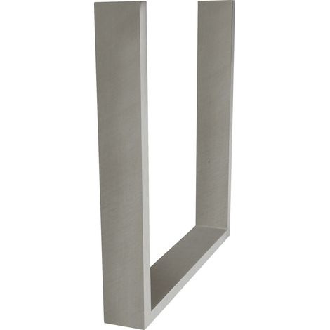 Simausrom Bankkufe Regular Slim Höhe 412mm - Bankgestell mit 100kg Tragkraft, Edelstahl gebürstet (1/3)