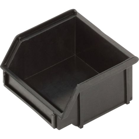 Alutec 1394006197 ESD Sichtlagerkasten CB6MC (B x H x T) 100 x 50 x 95 mm Schwarz 1 St.