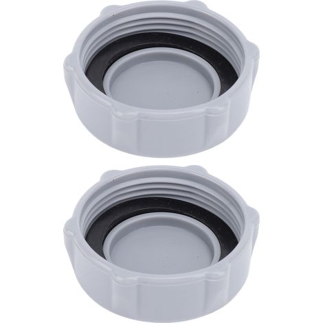 Lot de 2 bouchons de vanne de vidange de piscine en PVC léger, accessoires pour piscines hors sol compatibles avec P6H1158 et P01006 (1/5)