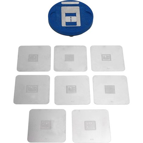 Kit de soudage BGA pour téléphones portables iOS : gabarit magnétique de positionnement précis, 8 pièces. (1/5)