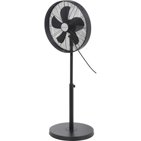 Sygonix  Standventilator  50 W (Ø x H) 445 mm x 1200 mm Schwarz Höhenverstellbar
