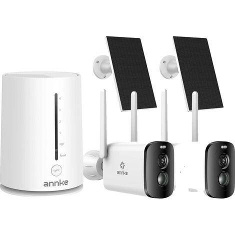 Sistema de cámaras de seguridad, resolución de 4 MP, función de giro e inclinación, batería de 5200 mAh, 2 cámaras. (1/2)