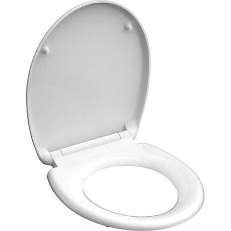 Abattant WC blanc en Duroplast avec frein de chute et déclipsable - SCHÜTTE (1/5)