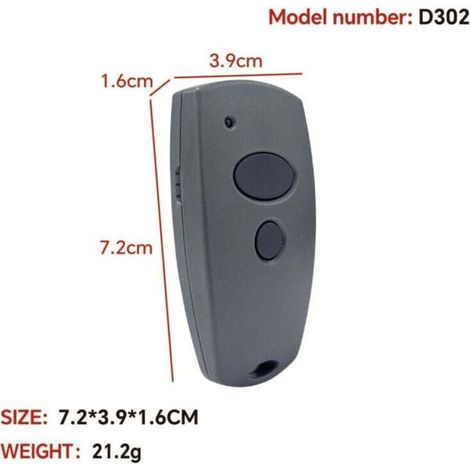 2-teilige Garagentor-Fernbedienung für Marantec D302-868, D304-868, D384-868, D321-868, kompatibel mit Marantec Digital 868 MHz Fernbedienung (1/5)