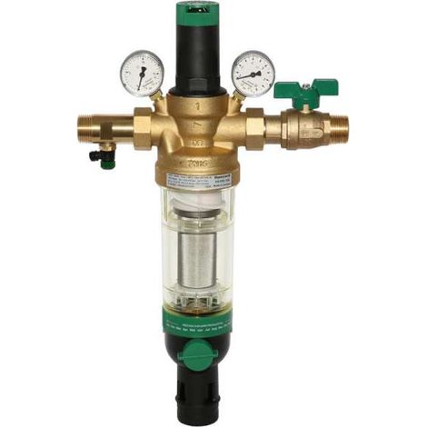 Honeywell Hauswasserstation HS10S DN 25 Rückspülfilter 1'' AA mit Absperrkugelhahn (1/8)