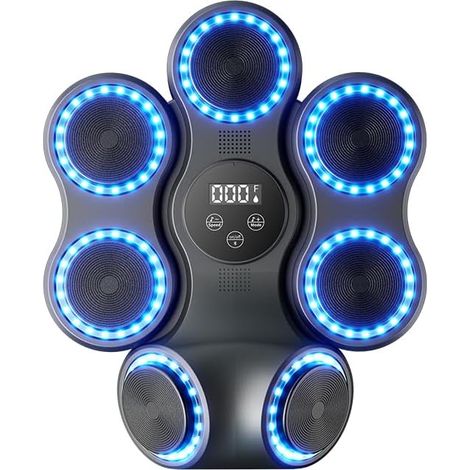Music Boxing Machine de boxe musicale LED avec Bluetooth et gants de boxe, 9 vitesses et modes d'entraînement (1/5)