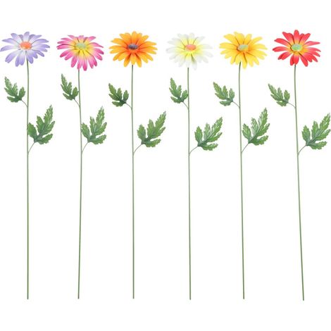 Flamingo Gartenstecker Daisy Metall 18 x 76 cm mehrfarbig Gartenstecker
