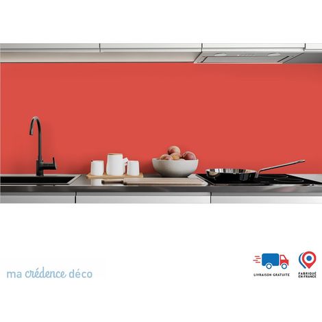 Crédence : Rouge saumon RAL 2012 - Alu composite - 120 - 60 (1/3)
