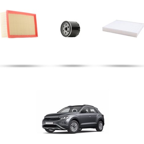 Kit tagliando 3 filtri compatibile con VW T-Roc (A1) 1.5 TSI 110kw dal 2019 (1/5)