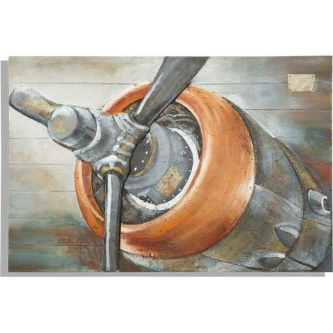 Dipinto su Tela Aviator 120x3,7x80 cm in Alluminio Plastica e Canvas (1/5)