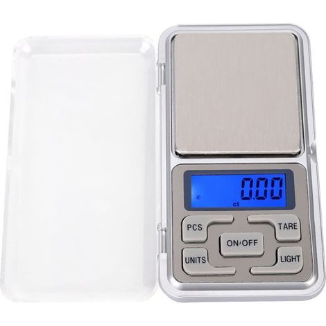 Mini balance de poche portable 500 g 0,1 g, balance alimentaire électronique numérique, avec rétroéclairage haute précision (1/5)