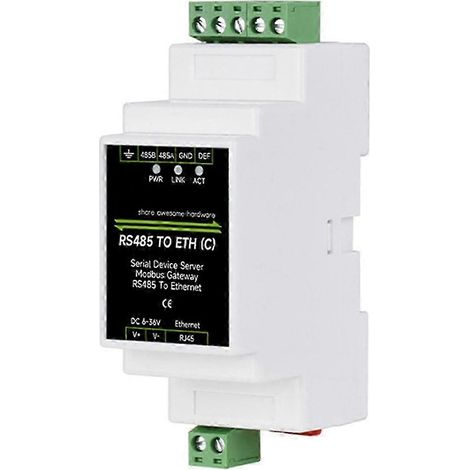 Industrial RS485 to Ethernet Converter avec RJ45 Port pour Modbus Communication (1/5)