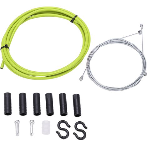 Convient aux câbles de freins de vélo BOLANY et aux kits de gaines de câbles, câbles de freins de vélo haute résistance de 5 mm, verts. (1/5)