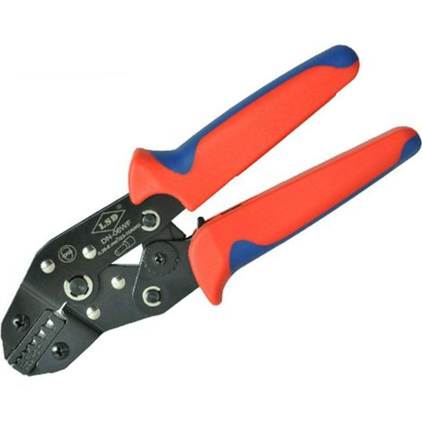 Pince à dénuder 6-16mm² Outil de sertissage des embouts de fil for embouts, embouts de sertissage en acier carbone Crimpzange (1/5)