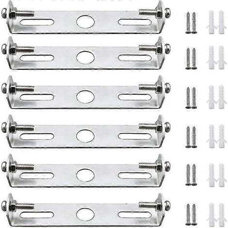 (85 mm) Lot de 6 supports de fixation pour plafonnier, rosaces de 95 mm avec vis, accessoires d'éclairage (1/5)