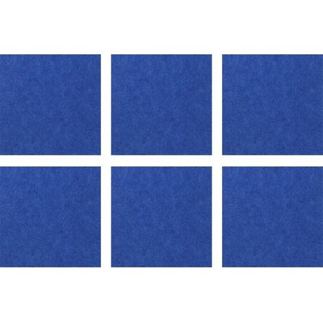 6 mousses insonorisantes acoustiques panneaux absorbants bleus pour KTV cinéma studio (1/5)