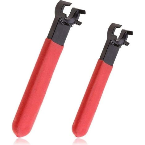 Clé de serrage pour mandrin de tour/fraiseuse CNC (rouge) (2 pièces) (1/3)