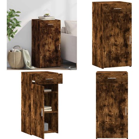 Sideboard Räuchereiche 45x42,5x93 cm Holzwerkstoff - Schreibtisch - Regal - Sideboard - Wohnraumgestaltung - Holzmöbel - Home & Living (1/5)