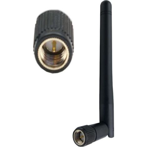 WLAN-Antenne 2,4 GHz, 3 dBi, omnidirektional, SMA-Stecker – 2 Stück (1/5)