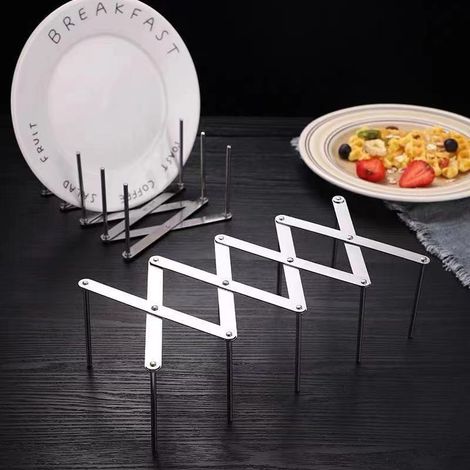 Étagère de cuisine pliable et rétractable, support mural de rangement pour cuisine et salle de bain (1/2)
