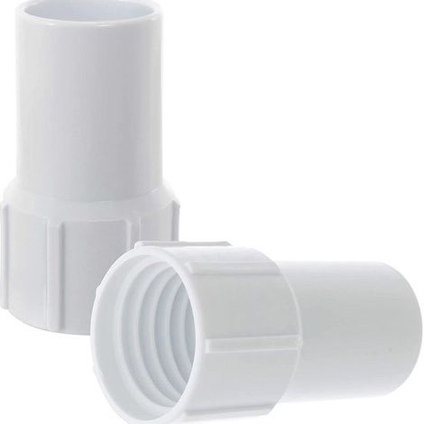 Set di 2 raccordi per tubo da piscina da 38 mm,connettori per tubo da piscina