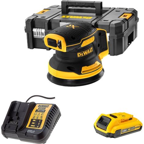 Dewalt – Ponceuse excentrique 125 mm 18V DCW210D1 – Moteur Brushless – Vitesse réglable 8000-12000 orb/min – Compatible système Air Lock