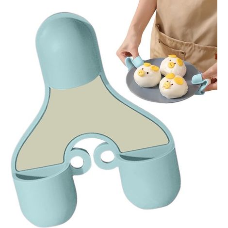 3 piezas de pinzas anti-quemaduras,soporte para cuencos anti-quemaduras,pinza aislante para platos,soporte de silicona para cuencos calientes (1/4)