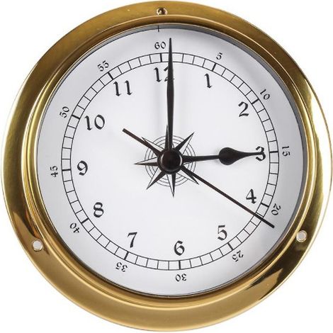 Horloge, testeur mural en cuivre pour station météo marine, horloge murale pour bateau