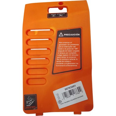 Tapa Trasera Izquierda compatible con Daig3000  Ref 703591