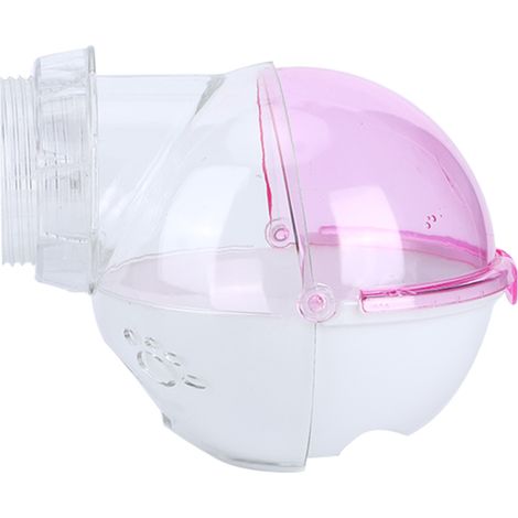 Roue d'exercice pour hamster 13 cm, jouet en plastique rose pour petit animal de compagnie (1/5)