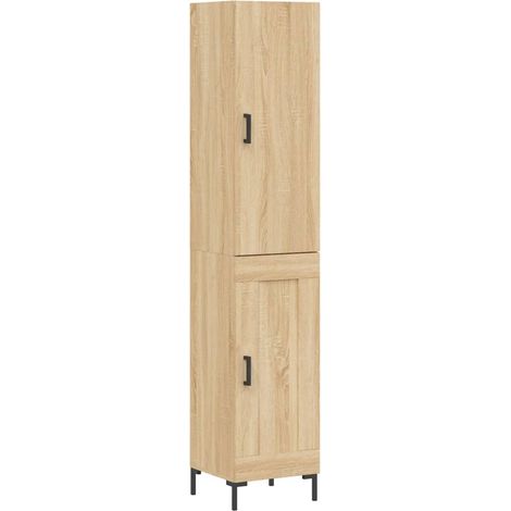 Aparador-cómoda-mueble-organizador-cocina-salón-salón-comedor-alto-Sonoma-345x34x180cm-madera-ingeniería-marrón-020033990