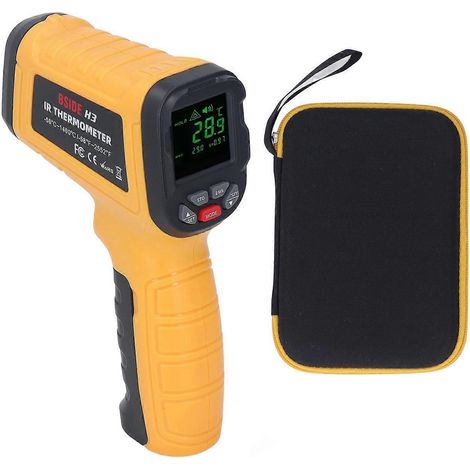 -50 bis 1400 °C Infrarot-Thermometer, hochpräzises, tragbares, hintergrundbeleuchtetes LCD-Temperaturmessgerät für den industriellen Einsatz