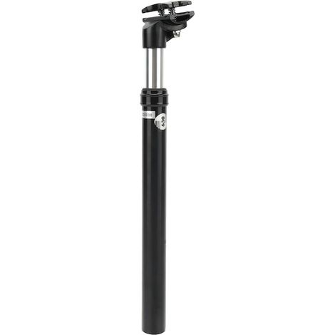 Tige de selle suspendue pour vélo, aluminium, 27,2 mm, 350 mm, noire, amortisseur pour cyclisme confortable (1/5)