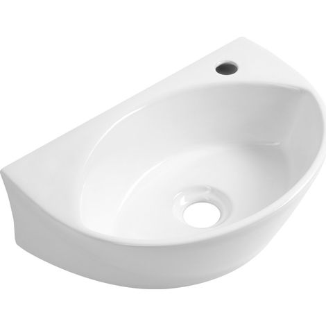 Lavabo en céramique LIZA 40x27cm, blanc (1/5)