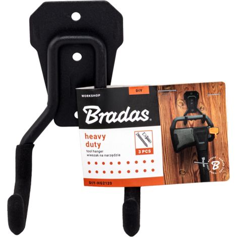 Wand-Werkzeughalter Bradas BASIC aus Stahl mit PVC-Beschichtung 20kg Organizer für Garage und Werkstatt DIY-HG1910 (1/4)