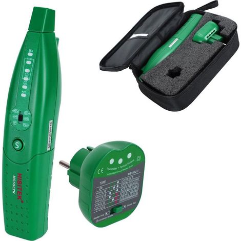 Zoternen – Automatischer 220-V-Leitungsschutzschalter-Prüfgerät – EU-Steckerprüfer mit Taschenlampe – Warnung bei niedrigem Batteriestand – Für Stromnetze – MS5902 (1/5)