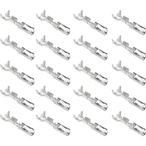 50 Stück Crimp-Kontakte für Mikro-Timer N90764701, kompatibel mit VW-Reparaturklemmen, Crimp-Stifte 0,50 mm² - 0,75 mm², Modell 33-0177