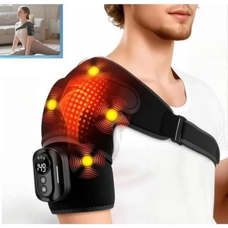 MASSAGEGERÄT Dreifach-Methoden-Schultermassagegerät und beheizbares Schulterkissen mit Massagefunktion – mit 5 Wärmestufen (1/5)